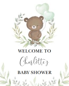 BR1 - Welcome Sign 16x20 INCHES: BR1 - Welcome Sign 16x20 INCHES