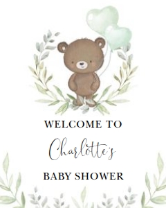 BR1 - Welcome Sign 8x10 INCHES: BR1 - Welcome Sign 16x20 INCHES