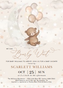 BR6 - Baby Shower Invite D design preview