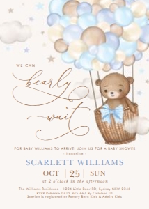 BR7 - Baby Shower Invite A: BR7 - Baby Shower Invite A