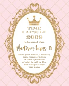 PG2 - Time Capsule Sign design preview