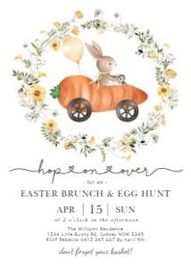 BUN2 - Easter Brunch Invite A design preview