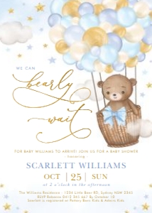 BR7 - Baby Shower Invite F design preview