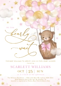 BR9 - Baby Invite B design preview