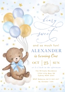 BR8 - Birthday Invite A design preview