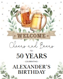 OKT1 - Welcome Sign A - 16x20 INCHES: OKT1 - Welcome Sign A