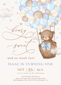 BR7 - Birthday Invite A design preview