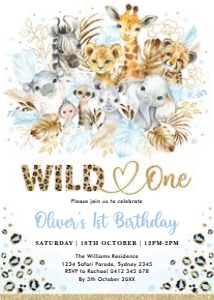 JUN17B - Wild One Invite design preview