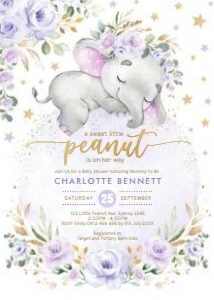 EL23 - Baby Shower Invite A: EL23 - Baby Shower Invite A
