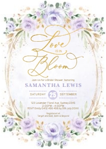 FLO42 - Bridal Shower Invite design preview