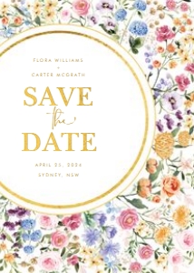 FLO2 - Save the Date design preview