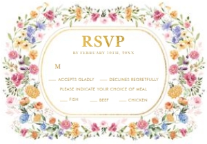 FLO2 - RSVP Card design preview