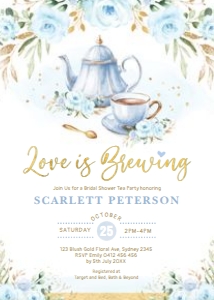FLO43 - Bridal Tea Invite B design preview
