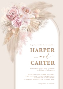 FLO6 - Wedding Invite A design preview