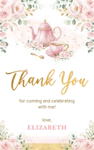 FLO40 - Favor Tag TEA: FLO40 - Favor Tag TEA