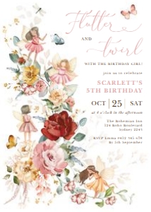 FA1 - Birthday Invite A design preview