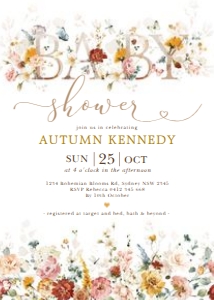 GAR1 - Baby Shower Invite A: GAR1 - Baby Shower Invite A