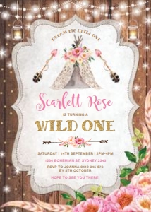 WW2 - Wild One Invite: WW2 - Wild One Invite