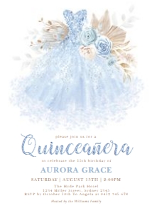 FLO8 - Quinceanera Invite C design preview