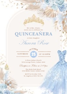 FLO8 - Quinceanera Invite B design preview