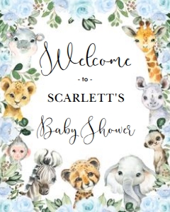 JUN19 - Welcome Sign 8x10 INCHES: JUN19 - Birthday Welcome Sign 16x20 INCHES