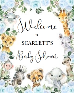 JUN19 - Welcome Sign 16x20 INCHES: JUN19 - Birthday Welcome Sign 16x20 INCHES