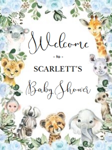 JUN19 - Welcome Sign 18x24 INCHES: JUN19 - Birthday Welcome Sign 16x20 INCHES