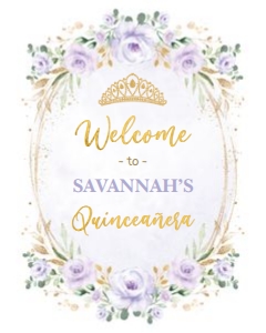 FLO42 - Quinceañera Welcome Sign design preview