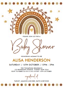 RA1 - Baby Shower Invitation A 5x7 design preview