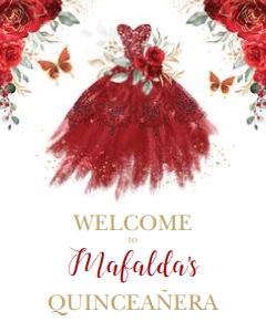 FLO11 - Welcome Sign 24x30: FLO11 - Welcome Sign 16x20
