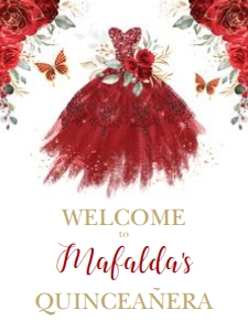 FLO11 - Welcome Sign 18x24: FLO11 - Welcome Sign 16x20
