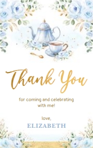 FLO43 - Favor Tag TEA: FLO43 - Favor Tag TEA