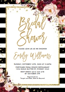 FLO22 - Bridal Shower Invite: FLO22 - Bridal Shower Invite