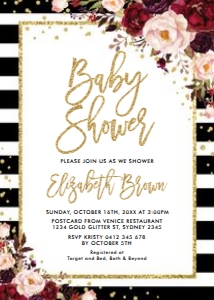 FLO22 - Baby Shower Invite: FLO22 - Baby Shower Invite