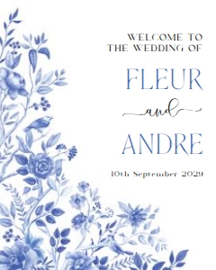 BW1 - Wedding Welcome Sign 8x10 INCHES: BW1 - Wedding Welcome Sign