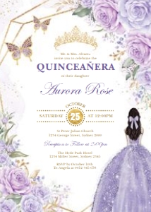 FLO21 - Quinceanera Invite B design preview
