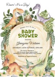 DIN3 - Baby Shower Invite design preview