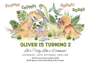 DIN3 - Birthday Invite A design preview