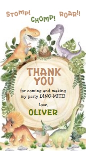 DIN3 - Birthday Favor Tag design preview