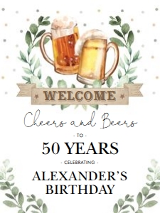 OKT1 - Welcome Sign A - 18x24 INCHES: OKT1 - Welcome Sign A