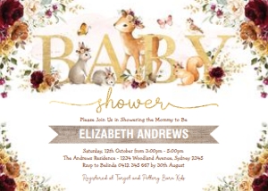 WOOD4 - Baby Shower Invite: WOOD4 - Baby Shower Invite