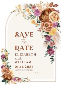 FLO23 - Save The Date A design preview