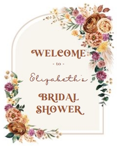 FLO23 - Bridal Welcome Sign design preview