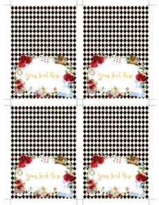 AL4 - Place Cards BLACK design preview
