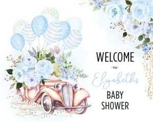 DB3 - Welcome Sign - BLUE: DB3 - Welcome Sign - BLUE