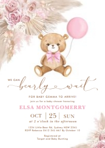 BR12 - Baby Shower Invite C design preview