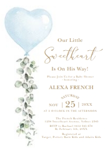 BL1 - Valentines Baby Invite: BL1 - Valentines Baby Invite
