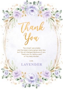 FLO42 - Thank You Card design preview