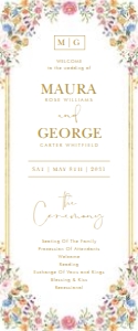 FLO2 - Wedding Program design preview