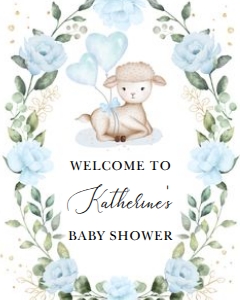 GR8 - Welcome Sign BLUE 8x10 INCHES: GR8 - Welcome Sign BLUE